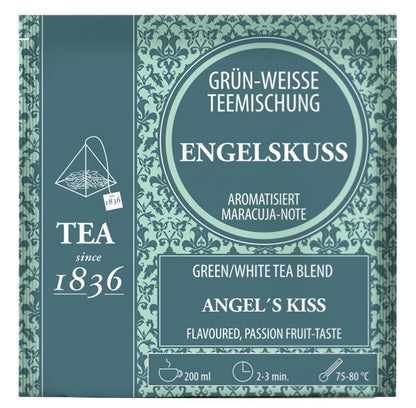 Weiß-/Grünteemischung Engelskuss Maracuja-Note aromatisiert - First-Cup