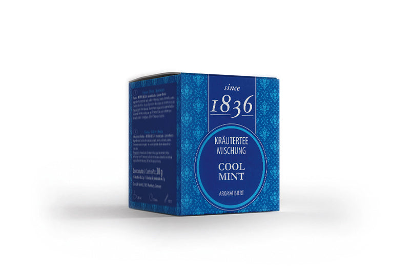 Kräuterteemischung Cool-Mint aromatisiert, 15 Pyramidenbeutel à 2 g