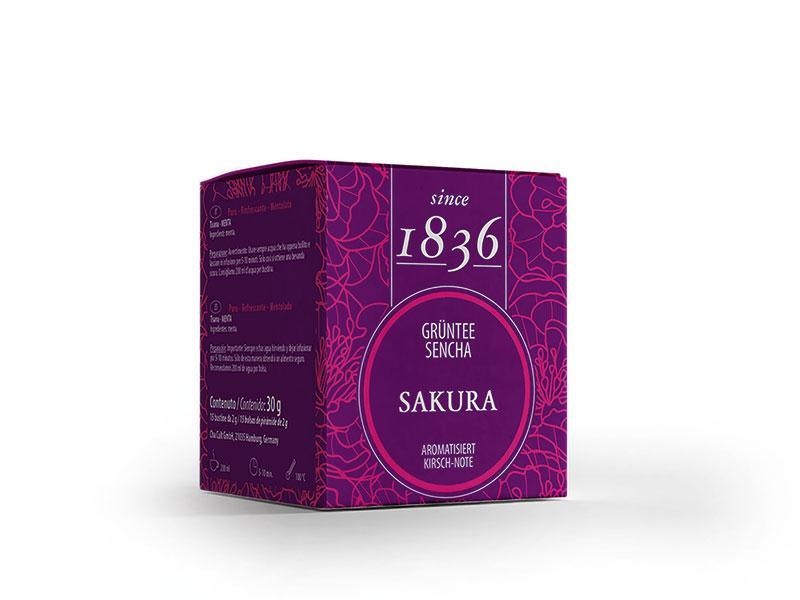 Grüntee Sencha Sakura Kirsch-Note aromatisiert - First-Cup